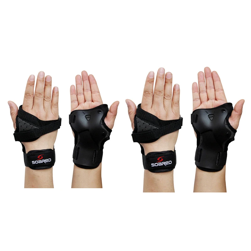 

Soared 4 Pcs Skiing Armfuls Wrist Support Hand Protection Ski Wrist Support Skiing Palm Protection Roller Snowboarding Skating G