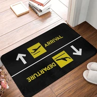 airport runway printing pattern entrance door mat carpet bath mat non slip floor living room bedroom home decoration