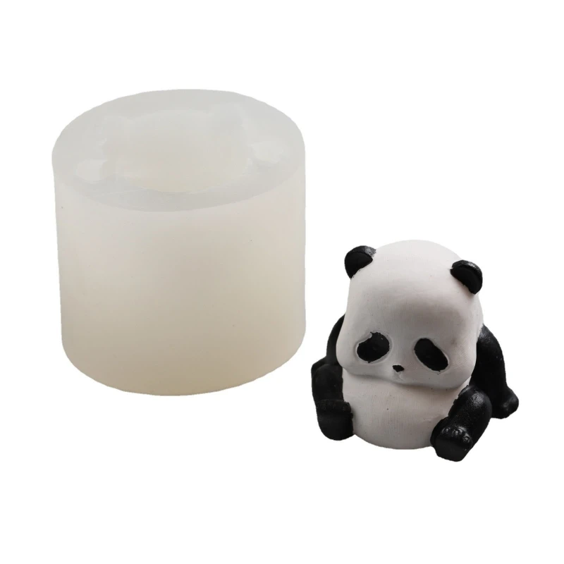 

Beautiful DIY Candle Mould 3D Silicone Mold Lovely Panda Shaped Resin Casting Mould Homemade for Home Candle Making Tool