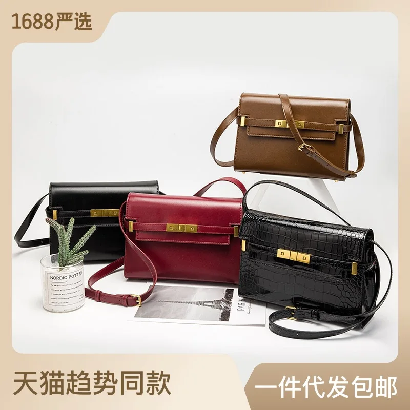 

Small crowd high texture Manhattan women's bag large capacity Messenger bag Kelly bag one shoulder messenger bag women