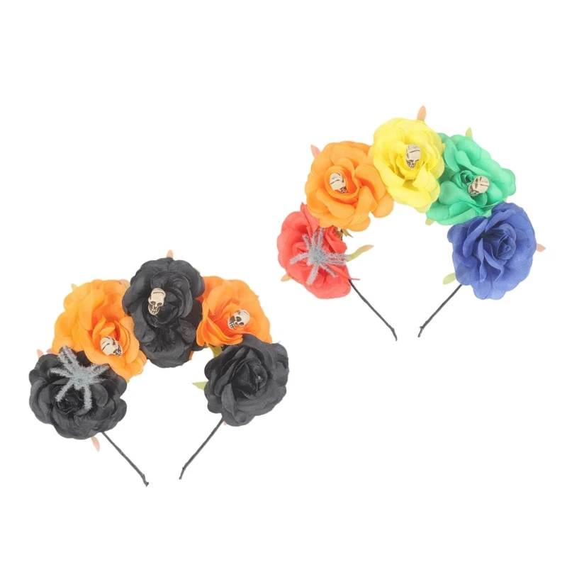 

Halloween Rose Headband Hairband Ribbon Chic for Head Accessories Party Supply