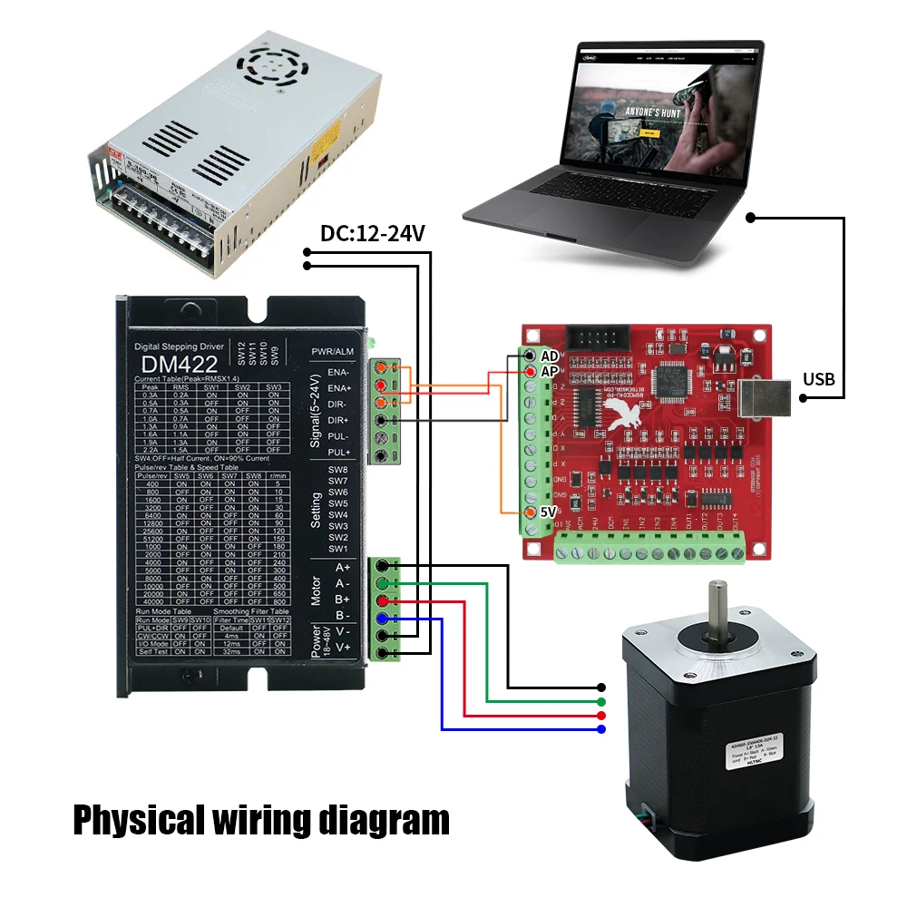 Шаговый двигатель Nema 17 для 3D принтера 0 45 нм 42hs48 мм 65 унций 4 5 кг