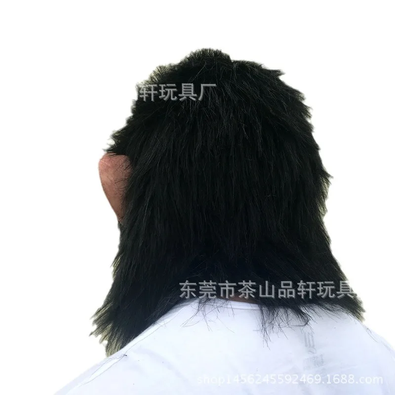 Маска орангутанга с капюшоном Хэллоуин Латексная маска животного