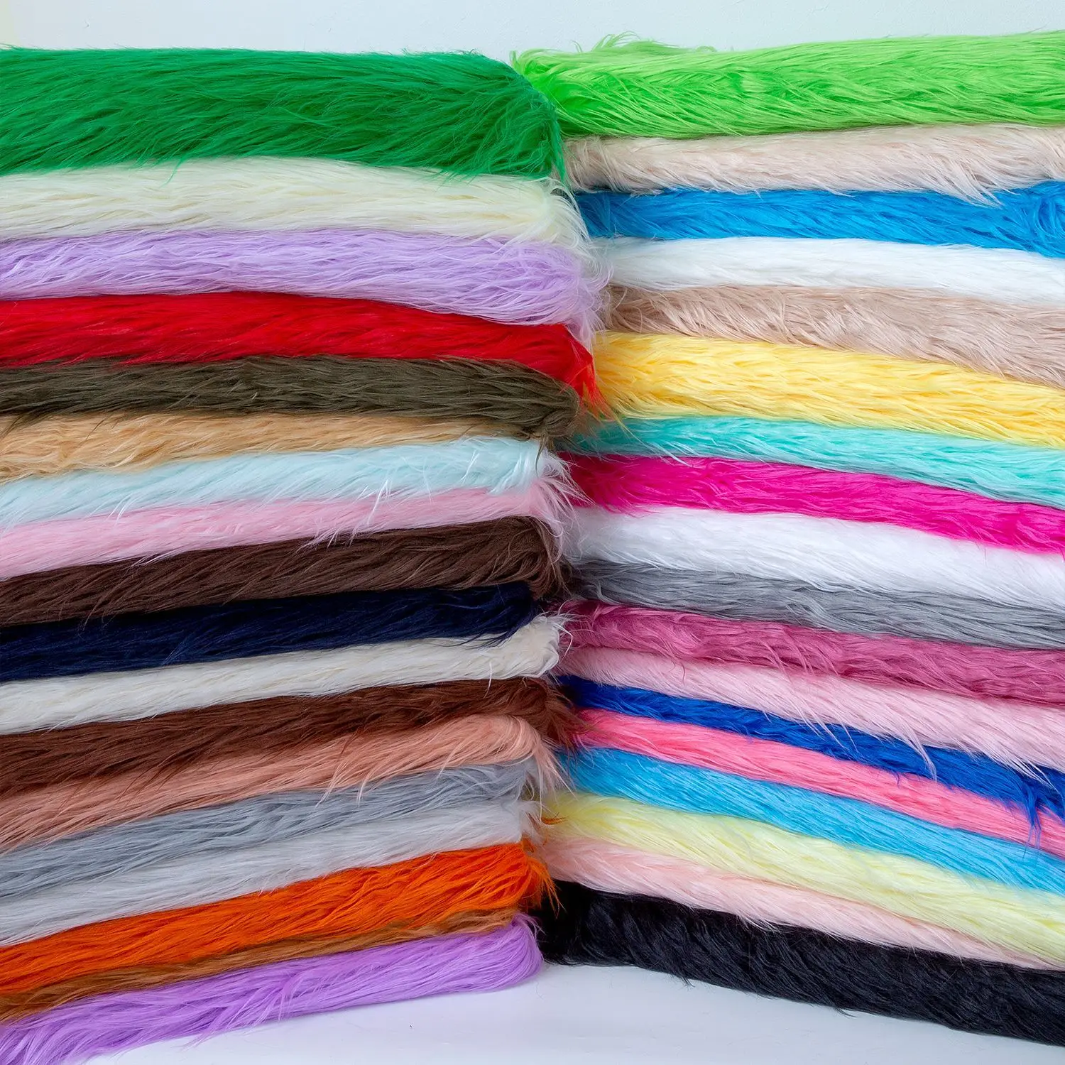 20*33cm 9cm Pile Faux Fur Fabric For Patchwork Sewing Material Doll Toy Beard Hair Diy Handmade Home Decoration Cosplay Fabric