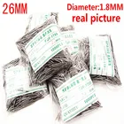 Оптовая Продажа 1000 шт.упаковка высококачественные инструменты и комплекты для ремонта часов 26 мм пружинный стержень Запчасти для ремонта часов диаметр 1,8 мм-BS901