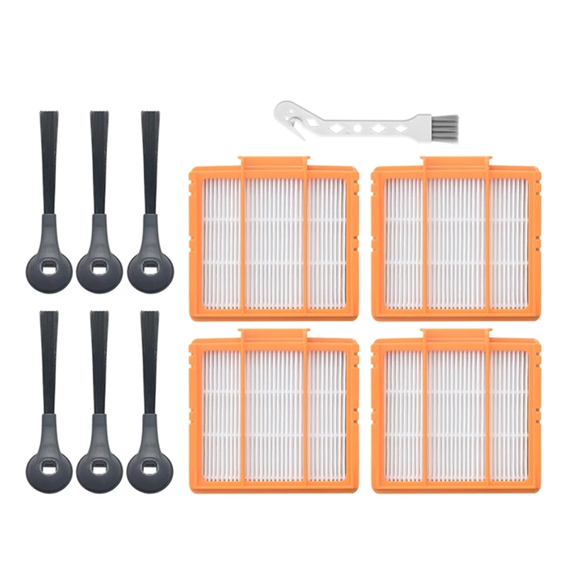 

11Pcs Filter Side Brush Cleaning Brush Replacement For Shark AV2501AE AI, RV2502AE AI, AV2501S AI Robot Vacuum Cleaner