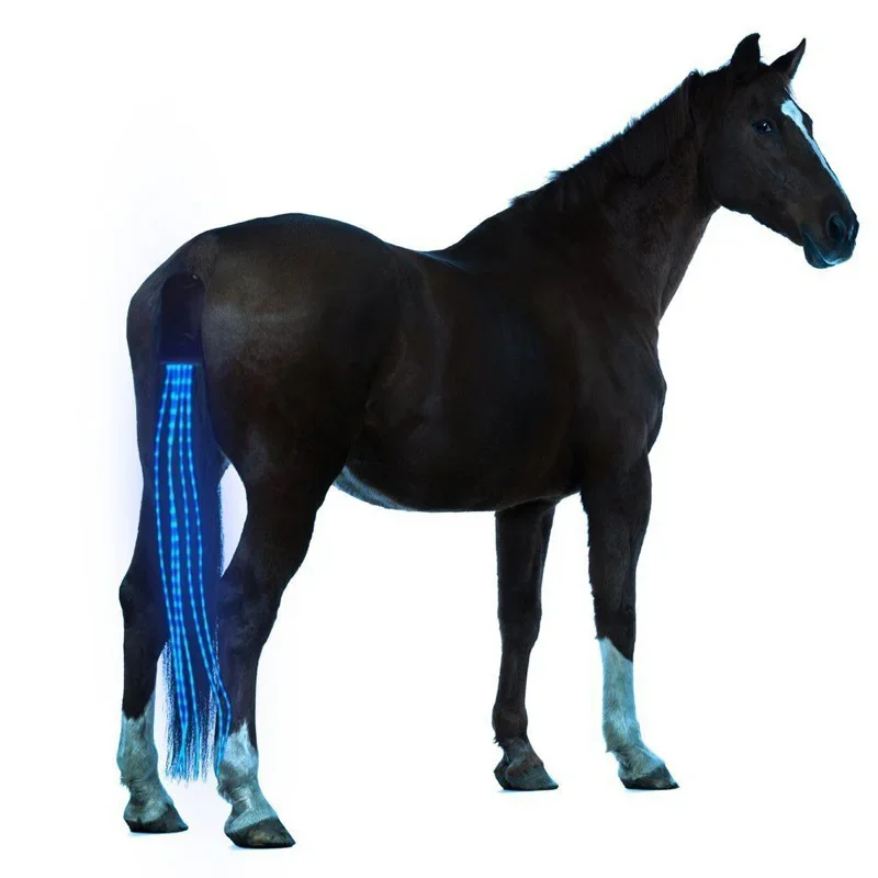 

Chargeable LED Tail USB Horse Sport Equestrian Horse Crupper Equipment Lights New Horse 100CM Tail Harness Lights Riding Outdoor