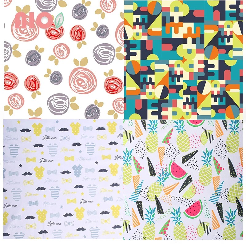 Моющаяся Водонепроницаемая термополиуретановая ткань ручной работы AIO 1 м, полиэфирная ткань с принтом PUL, материал для высококачественных тканевых подгузников, менструальные прокладки, «сделай сам»