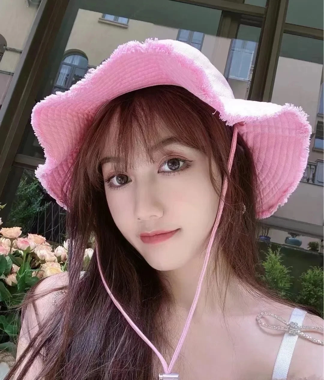 

Panama Hat Fashion Solid Color Women's Folding Hat Bucket Hat High Quality Cotton Fisherman Hat Sunscreen Beach Hat YF0522