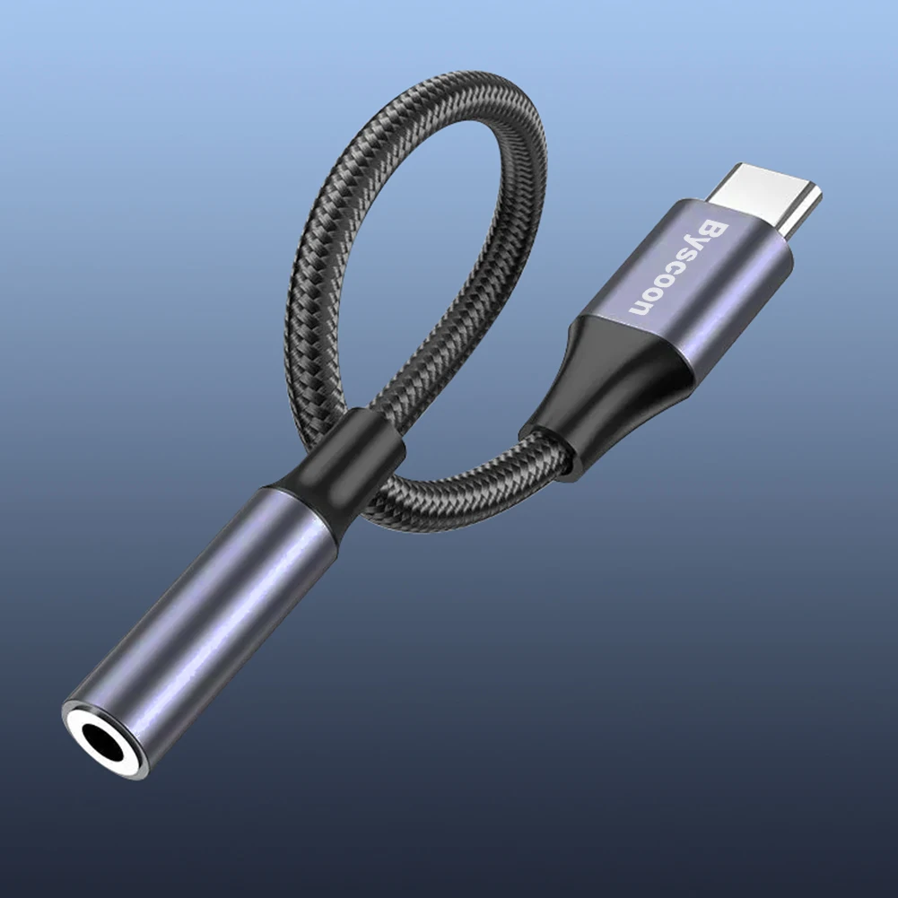 Адаптер Byscoon USB Type C На Aux 3 5 Мм Аудиокабель-конвертер Для Samsung Galaxy S21 Ultra S20 Note 20