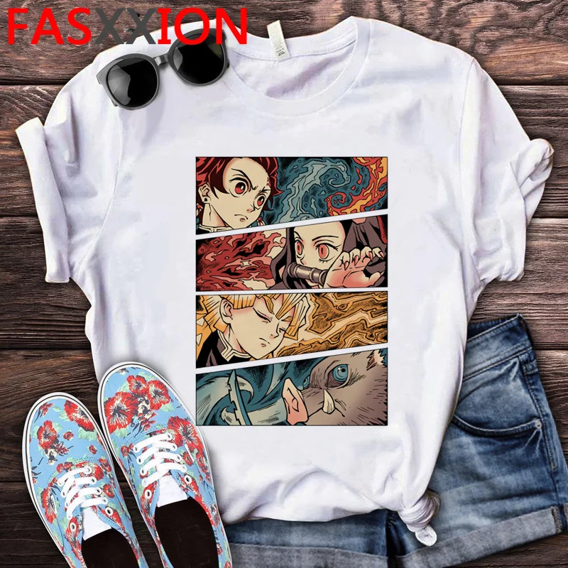 

Demon Slayer tshirt men kawaii print couple couple clothes harajuku kawaii top tees tshirt couple clothes