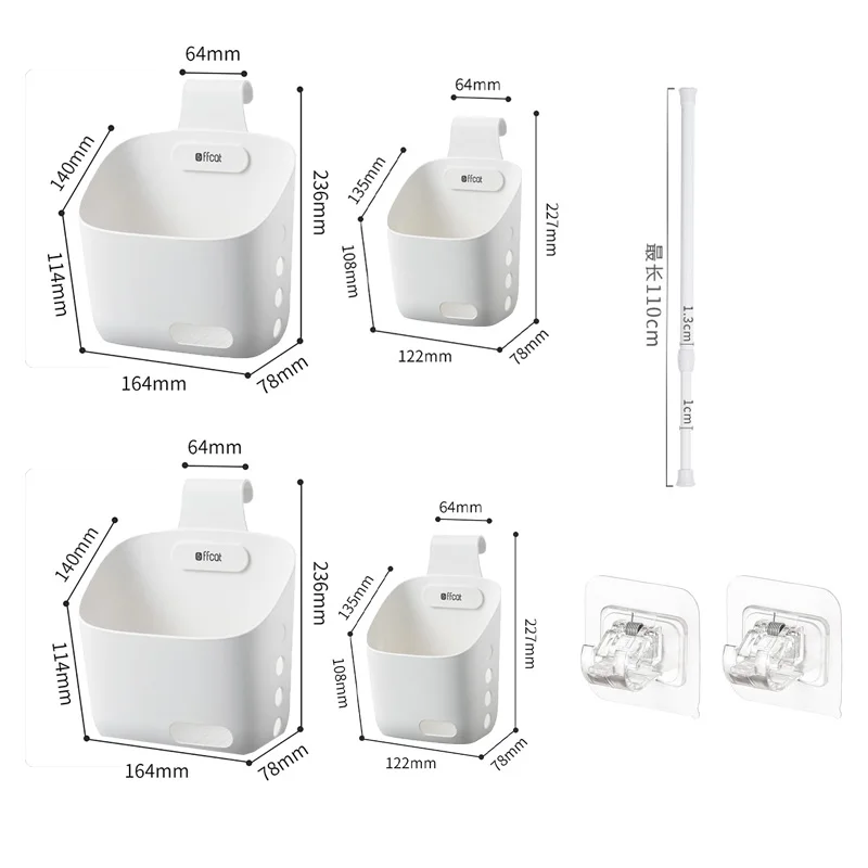 

Bathroom Kitchen Hanging Basket Wall Wall-mounted Shelf Storage Basket Storage Basket Draining Small Hanging Basket