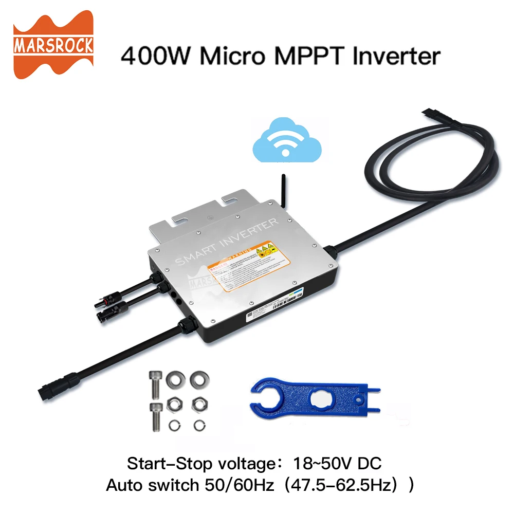 

400 Вт 700 Вт портативный сетевой солнечный инвертор IP65, 18 ~ 50 В постоянного тока в 120 В/240 В переменного тока автомобильный немодулированный синусоидальный инвертор преобразователь
