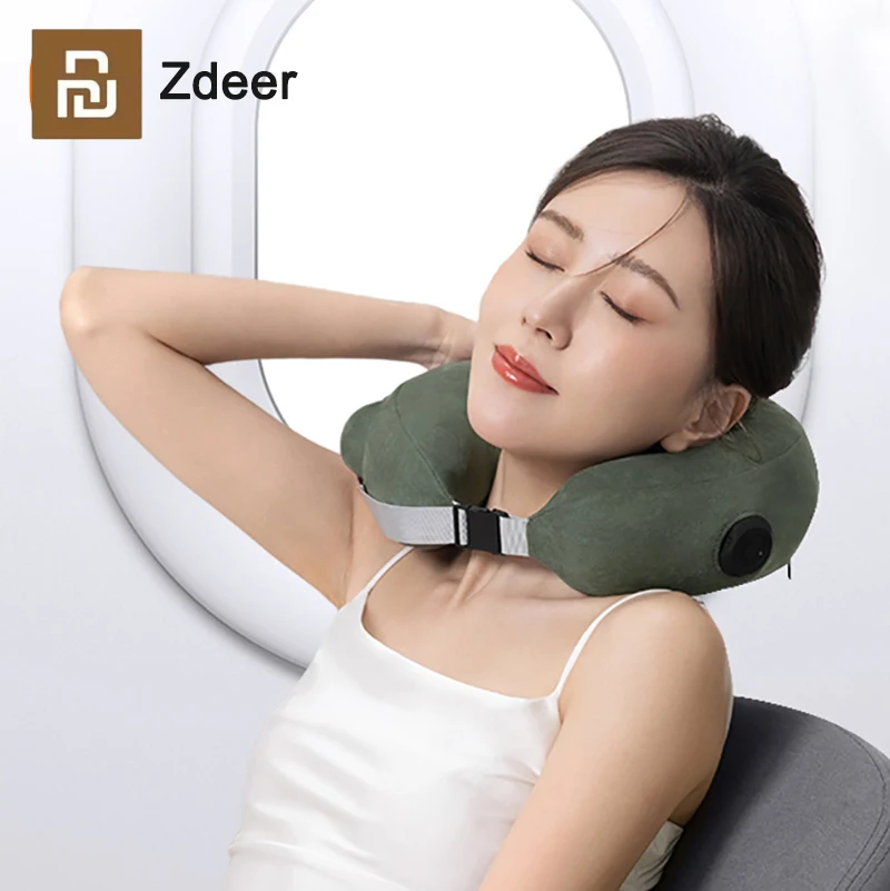

Электрический массажер для шеи Xiaomi Zdeer, надувная U-образная массажная подушка, портативный шейный массажер для плеч, путешествий, дома, автом...