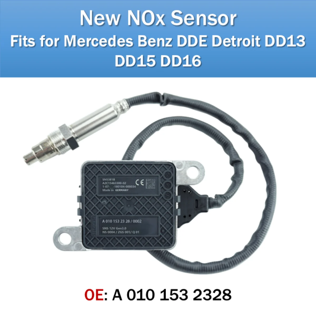 A 0101532328 5WK97339A Оригинальный новый датчик оксида азота Nox для Mercedes-Benz DDE Detroit DD13 DD15 DD16