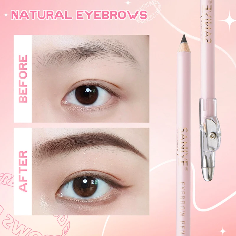 

Eyebrow Pencil with Sharpener Long-lasting Eyebrow Eyeliner Pencil Brown/Black Eye Brow Makeup Tint Pen Beauty Tools Cosmetics