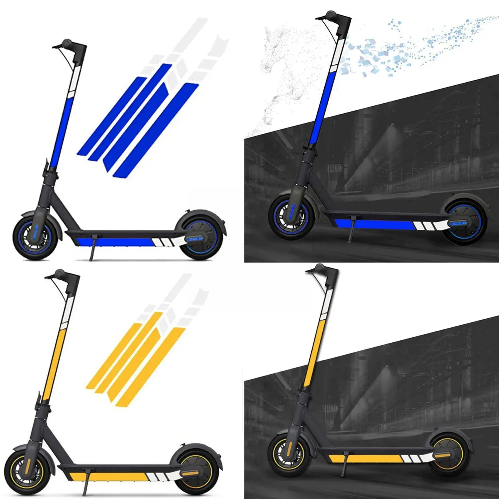 Светоотражающие наклейки из ПВХ для Ninebot Max G30 украшение электрического тела