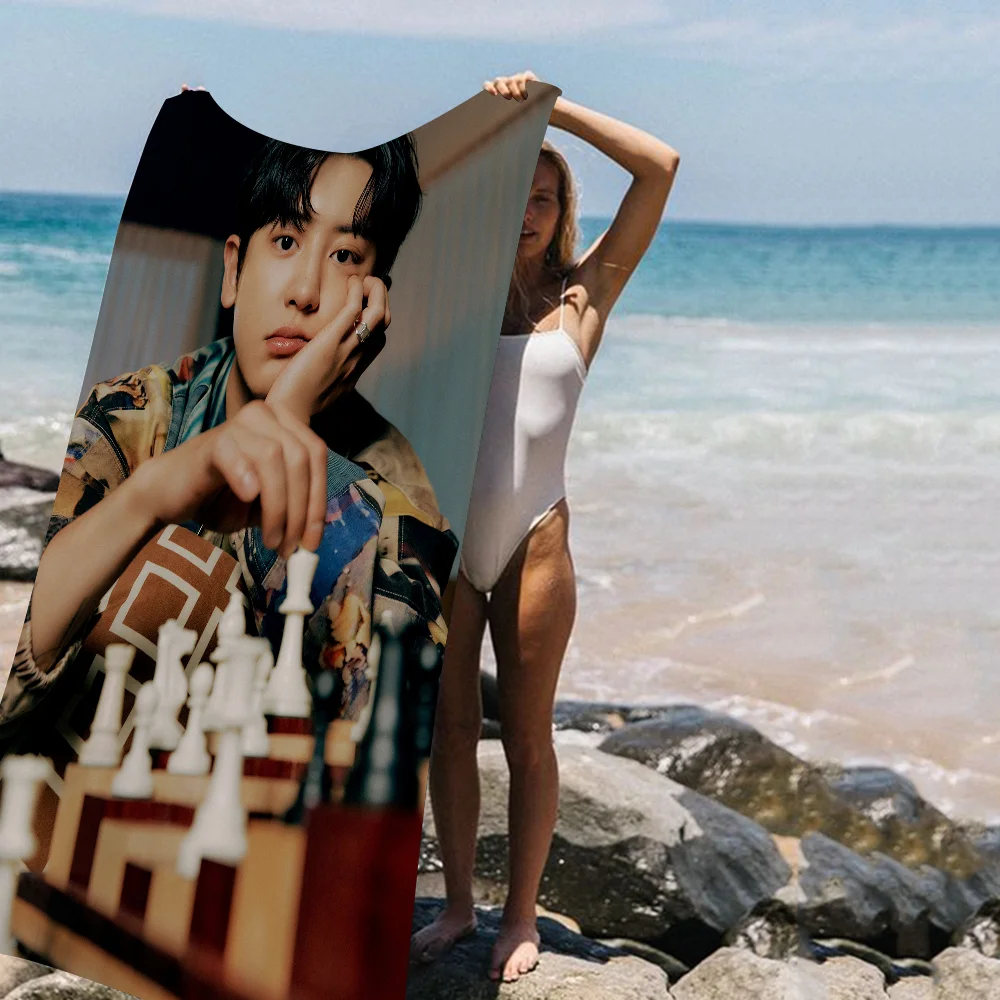 EXO P-Park Chanyeol Cartoon Beach Towel Cute Kawaii Room Decor Bath Girls Children Hand Towels For Bathroom Shower