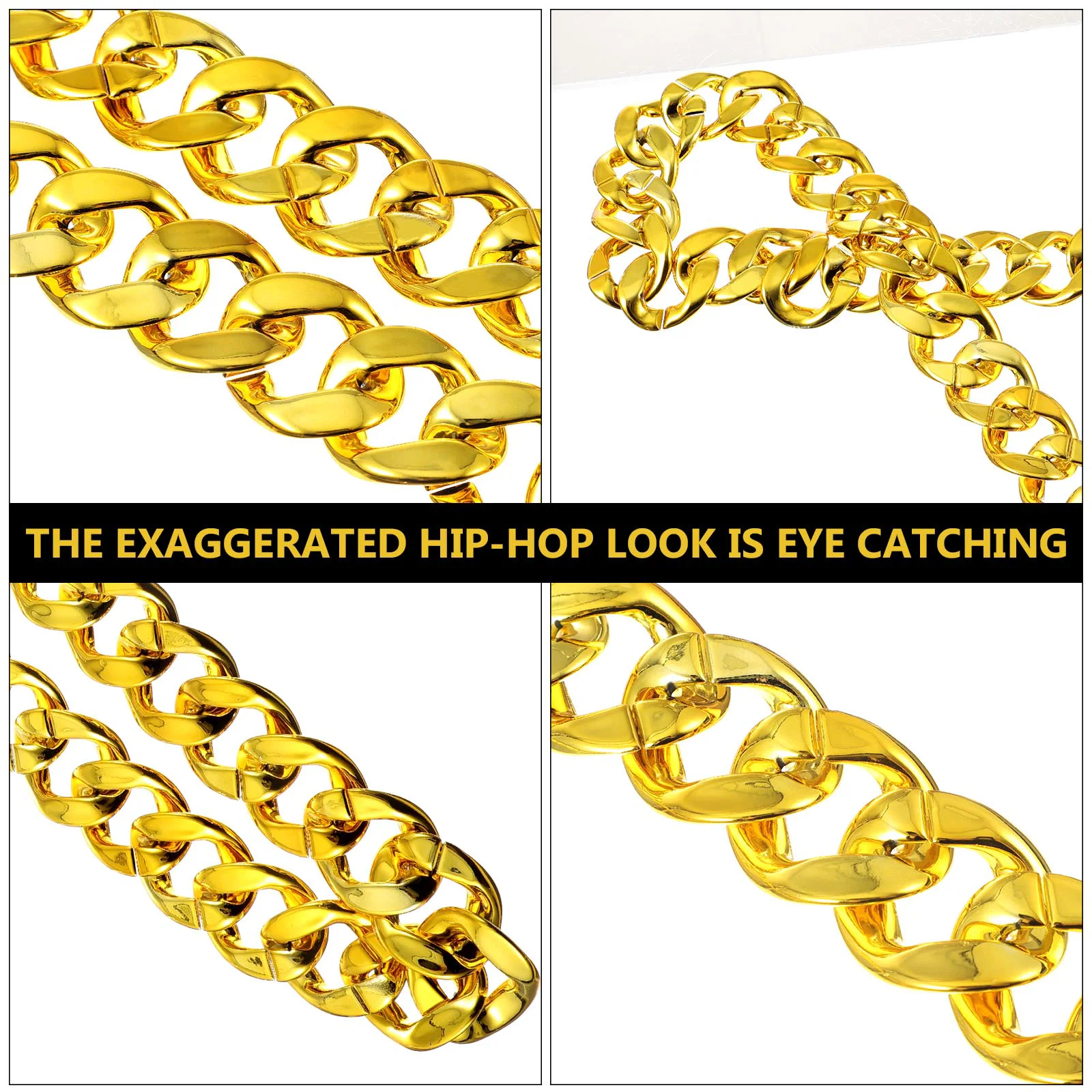 Винтажное ожерелье из искусственного золота массивное колье Ccb (пластик)