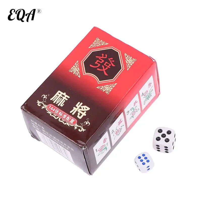 

Mahjong Games Set Travelling Mahjong 144 Cards +2 Dice Board Games Card Games