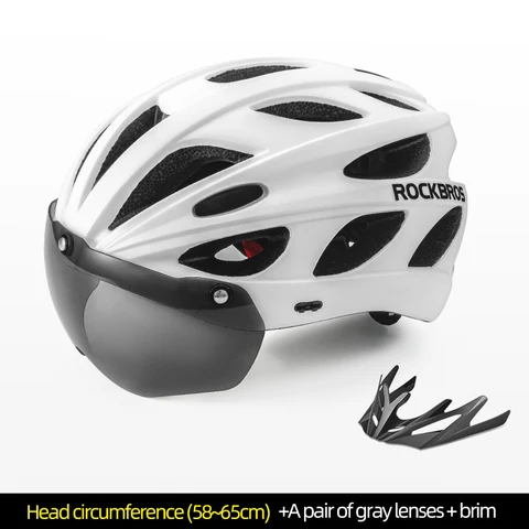 Велосипедный шлем ROCKBROS, автоматический шлем со съемными стеклами, электроскутер, Электрооборудование для велоспорта