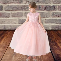 childrens dress 2022 summer vest fluffy princess dress wedding bridesmaid girl gauze dress party holiday performance dress