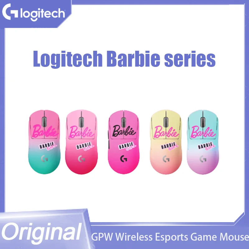 

Оригинальная Беспроводная игровая мышь Logitech GPW 2 поколения для ПК HERO25K сенсор USB мышь для электронных видов спорта механическая кнопка Logi розовая серия