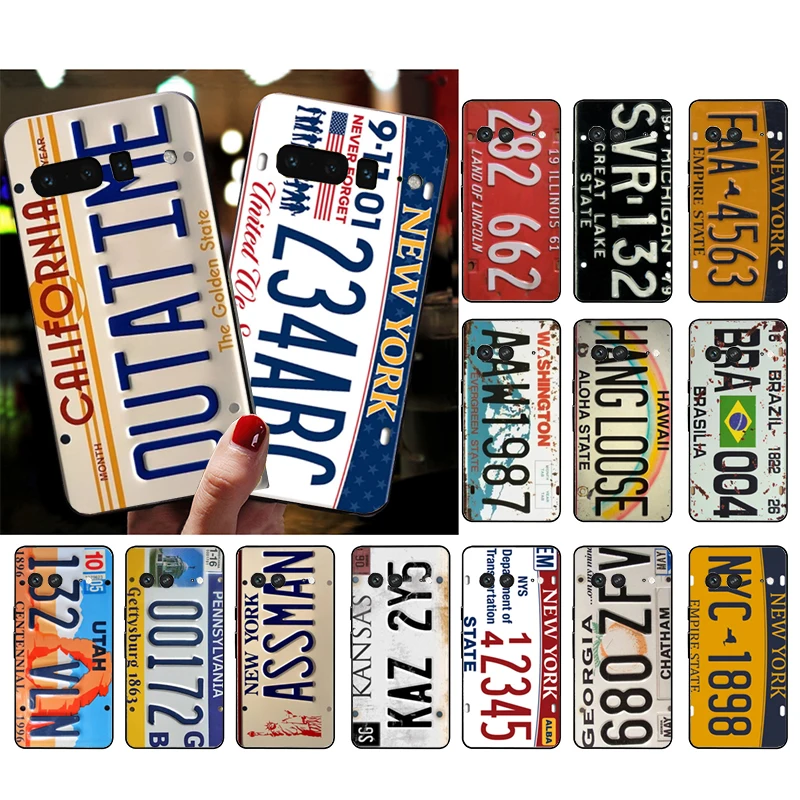 

Phone Case for Google Pixel 7 Pro 7 6A 6 Pro 5A 4A 3A Pixel 4 XL Pixel 5 6 4 3 XL 3A XL 2 XL License Plate Number Car Plate Case