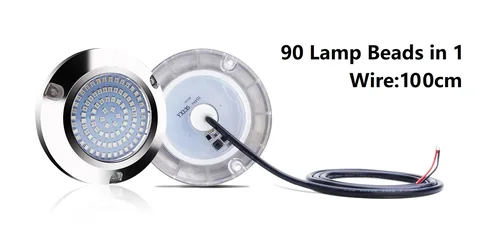 Подводная LED лампа для яхты 120 Вт нержавеющая сталь синяя