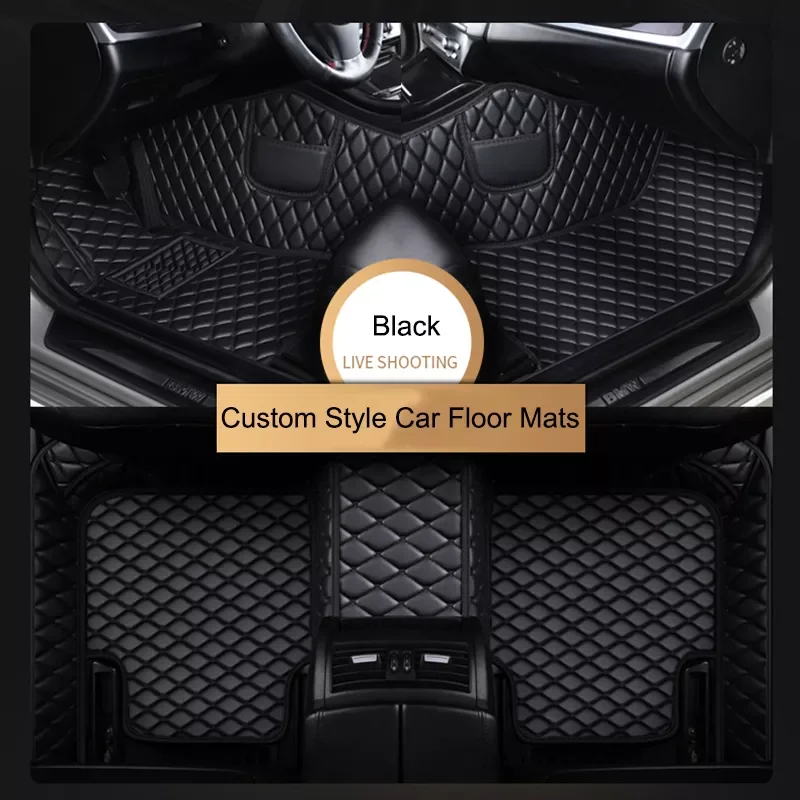 

NEW2023 Custom Car Floor Mats for Infiniti QX30 2017-2018 Year Eco-friendly Leather Car Accessories Interior Details