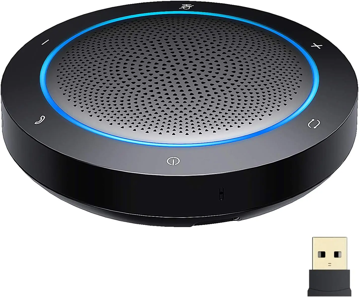 

Conference call 4 microphone noise reduction 360 degree surround USB Bluetooth dual connection business audio speaker bluetooth