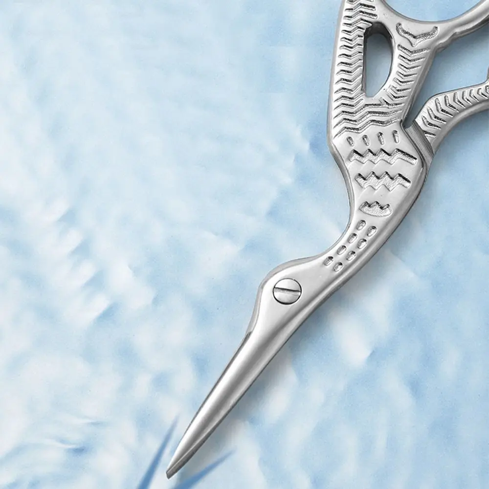 Трендовые ножницы для бровей с узором птиц из нержавеющей стали градиентом