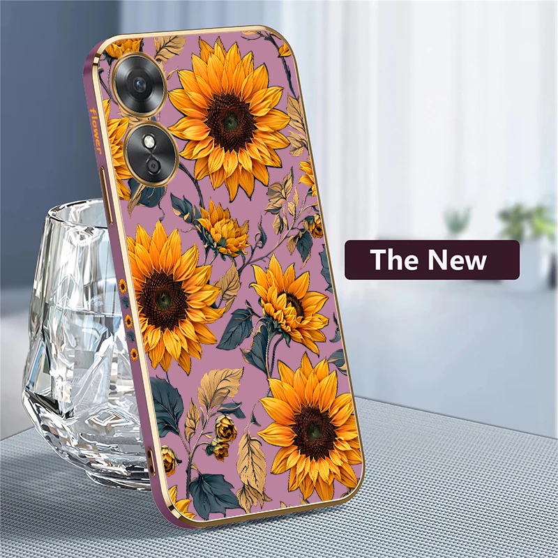 Cute Color Flower Plating Phone Case For Infinix Zero X Neo Pro Ultra 30 4G 5G Silicone Soft Pattern Back Cover Fundas