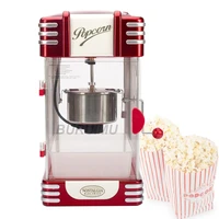 household electric popcorn maker machine automatic red corn popper natural popcorn home use household for kids children