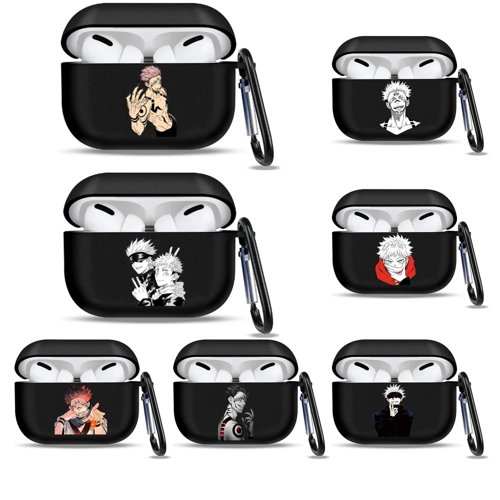 

Anime Jujutsu Kaisen Soft Silicone Case for Airpods Pro 3 1 2 Satoru Yuuji Megumi Nobara Bluetooth Earphone Cases Airpod Cover