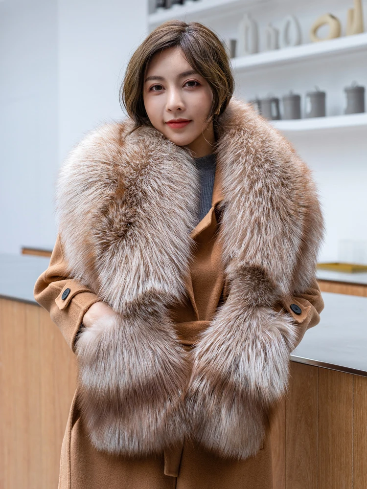 Шаль из натурального Лисьего меха