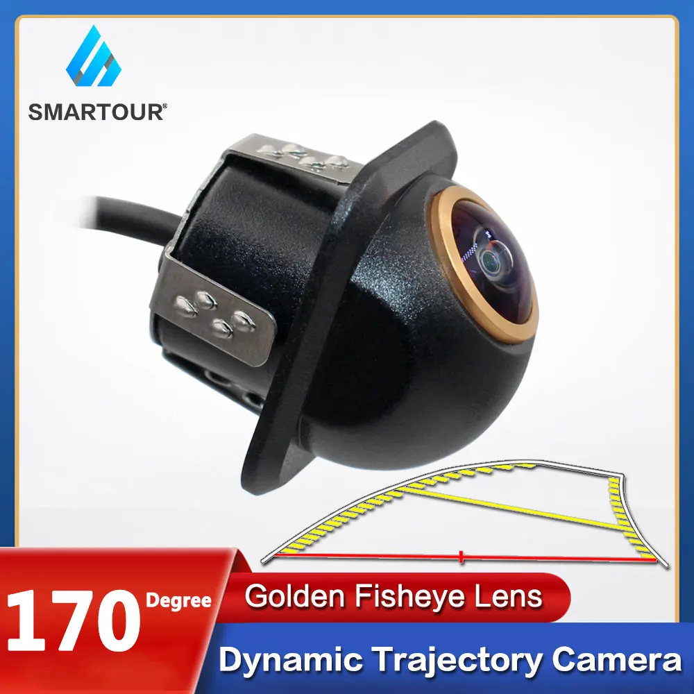 

Car Intelligent Dynamic Trajectory Moving Guide Parking Line Rear View Reverse Backup Tracks Camera For Android DVD Monitor