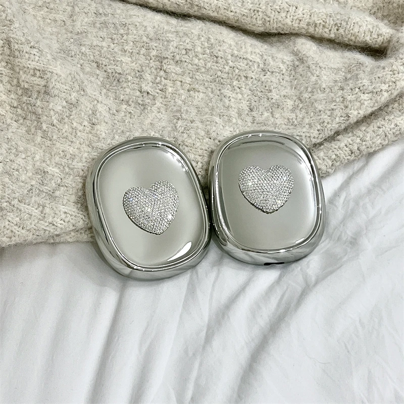 Роскошный уникальный модный милый чехол для наушников с бриллиантовым сердечком