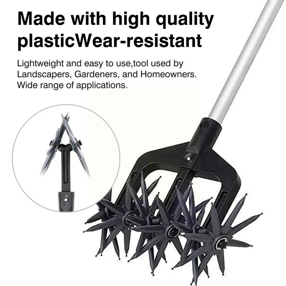 

New Soil Turning Tools Lawn Scarifier Garden Scarifier Rotary Scarifier Tool Cultivator Cultivator Rotary Aerator Artifact L0s5