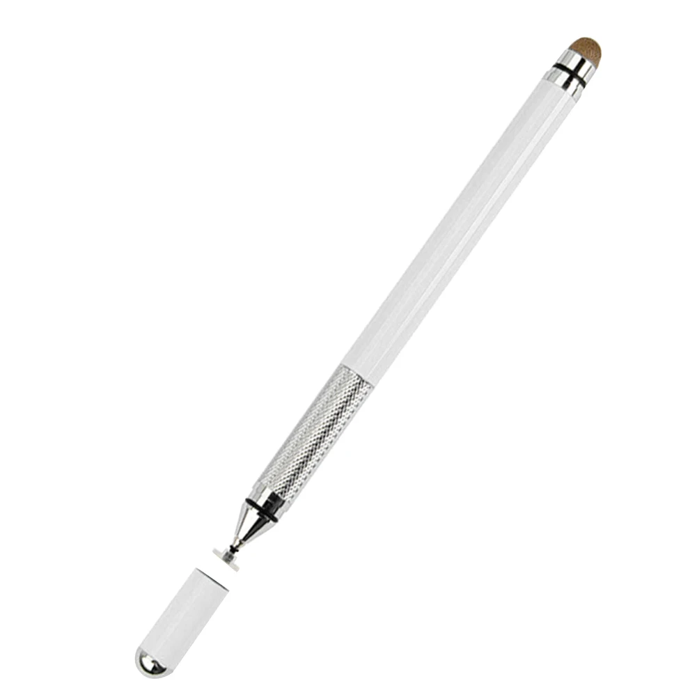

Touch Screen Capacitive Universal Stylus Pen Writing Portable Multipurpose Office Smooth Suction Cup Gifts 2 In 1 Metal Drawing