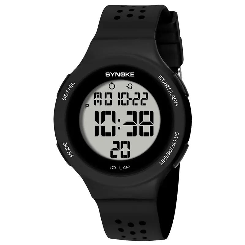 

SYNOKE Women's Watches Fashion Sports Watch Ultra-Thin Waterproof Digital Watch for Men LED Electronic Clock Relogio Masculino