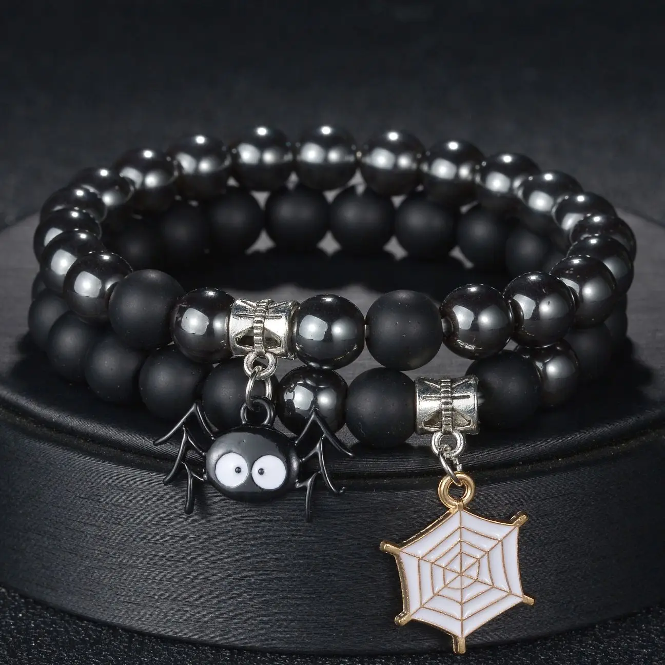 2 шт./комплект, мужские и женские браслеты с бусинами