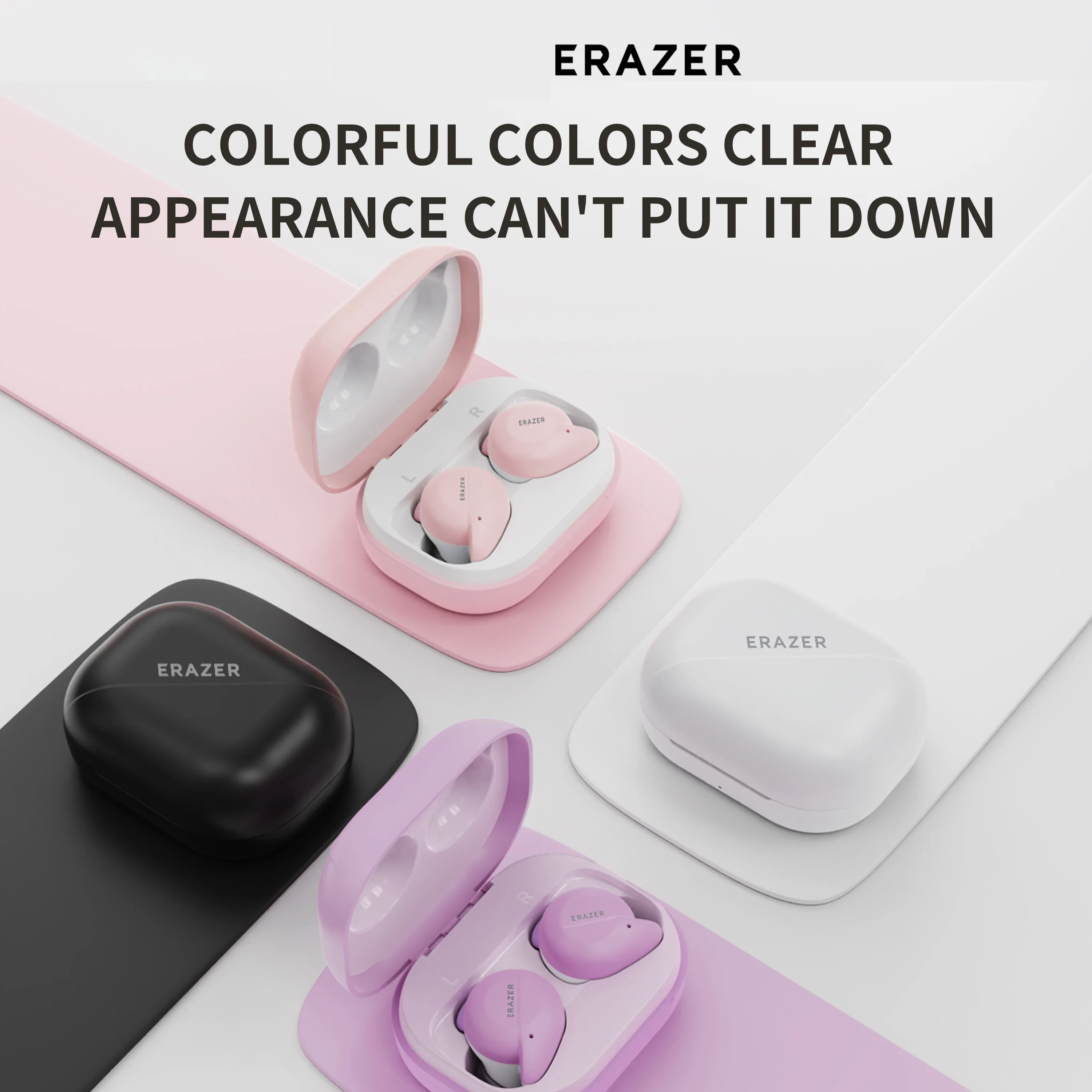 Фото Беспроводные наушники-вкладыши Erazer XT91 PRO, стереозвук, спортивные наушники с объемным звучанием, эргономичный комфортный дизайн для спортзала и бега №4
