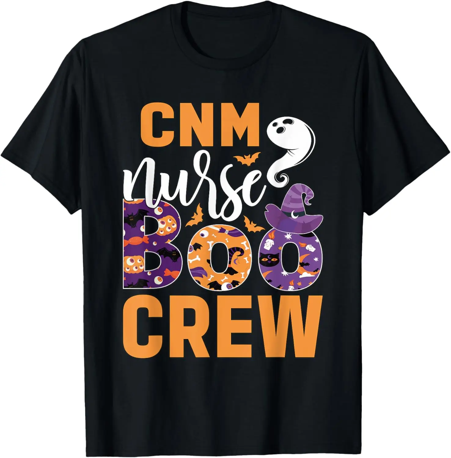 CNM Nurse Boo Crew Забавный костюм медсестры на Хэллоуин ведьмы футболка