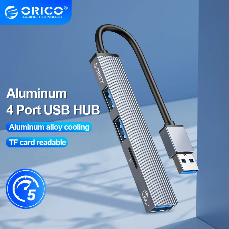 

USB-Концентратор ORICO с 4 портами USB 3,0, USB 3,0, 5 Гбит/с