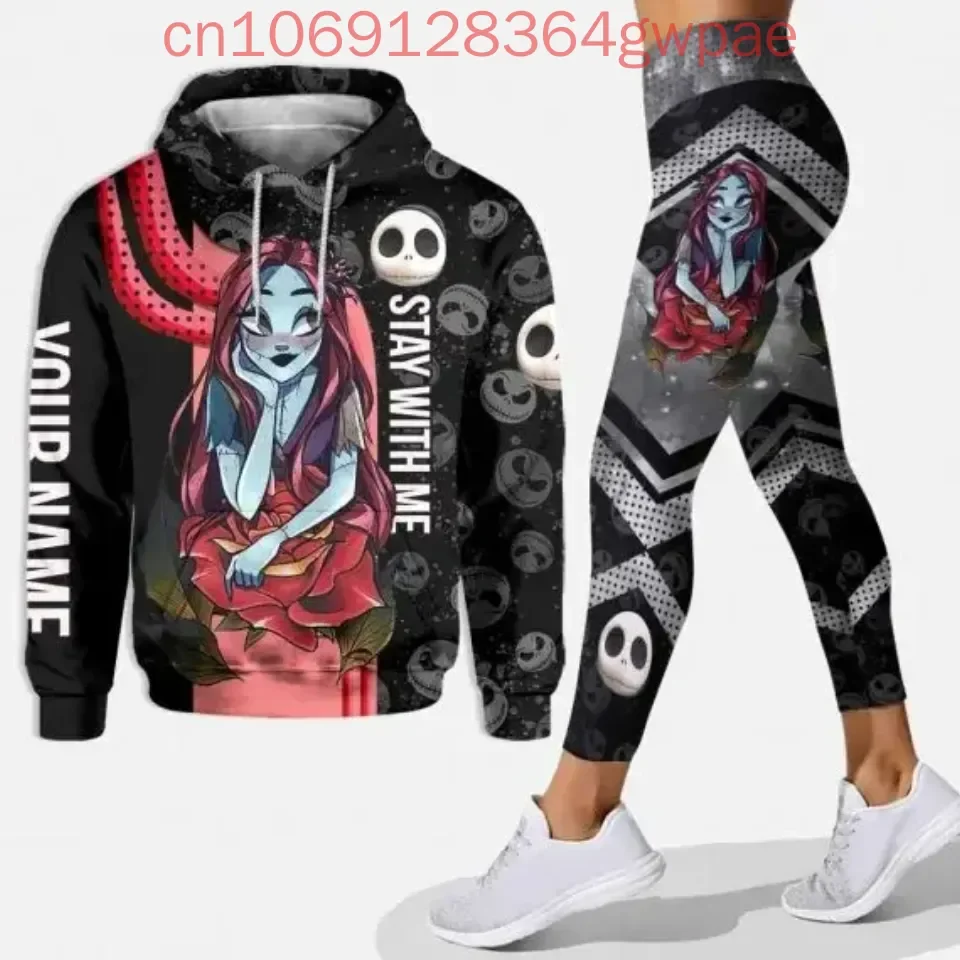 Женский комплект с капюшоном и леггинсами Disney Sally The Nightmare Before Christmas Jack Skellington