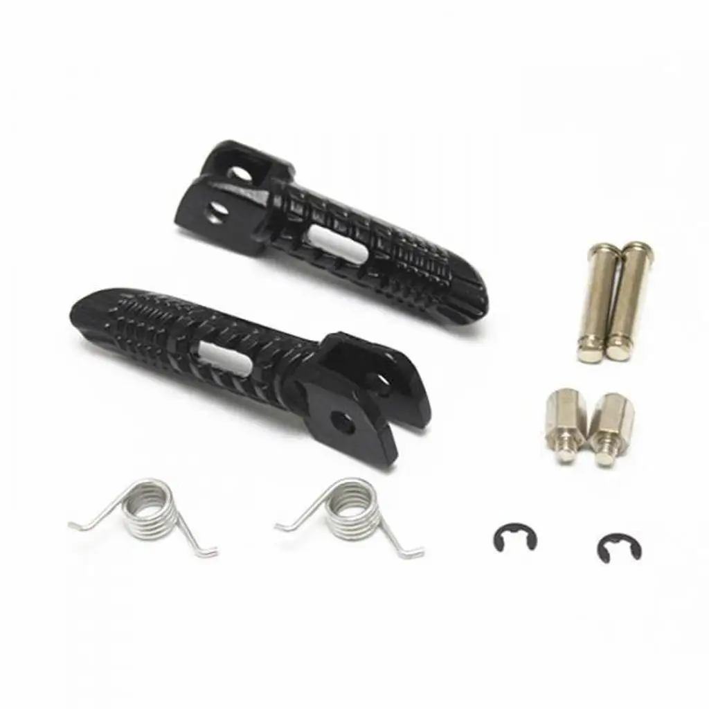 2 шт. черные передние и задние подножки комплект подножек для Suzuki GSXR 600 750 1000