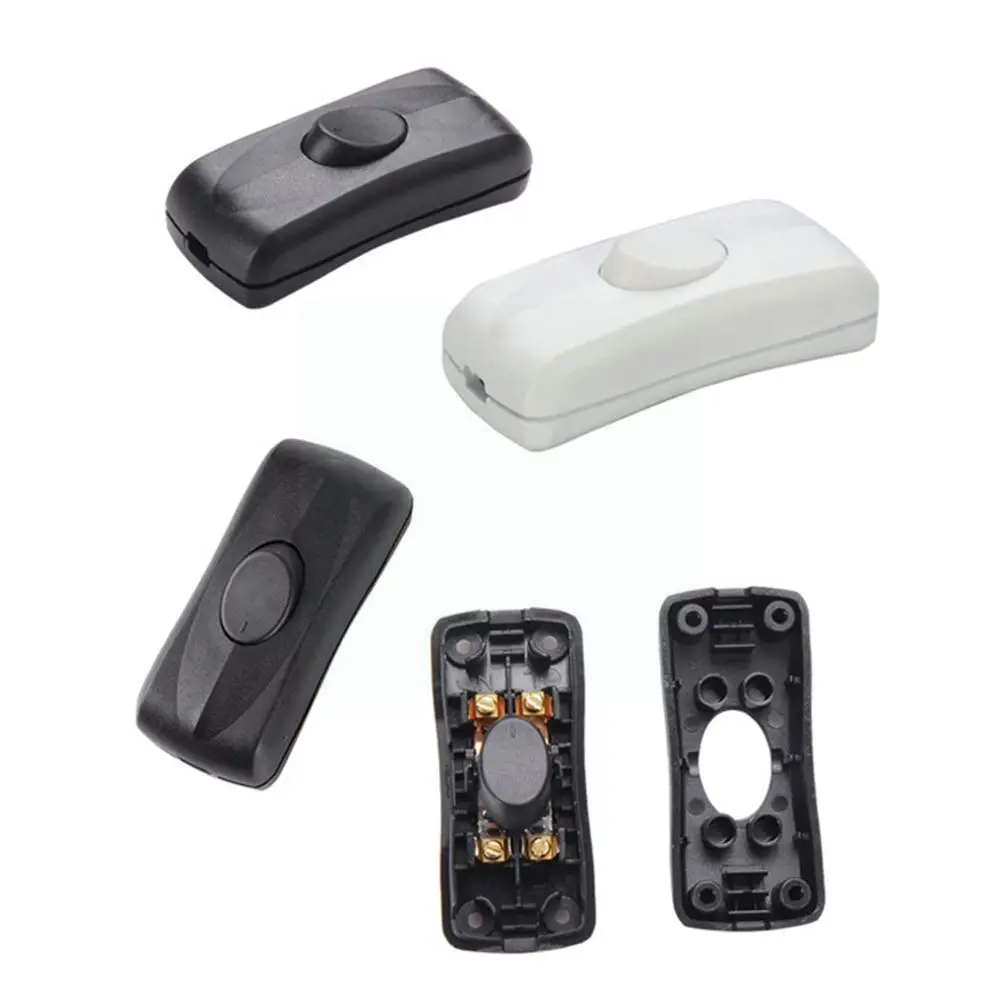 

1set On/off Inline Switch 220v Black White Color Table Light Cable Switch Desk Lamp Screw New Dropshipping Fixed Wholesale P1t8