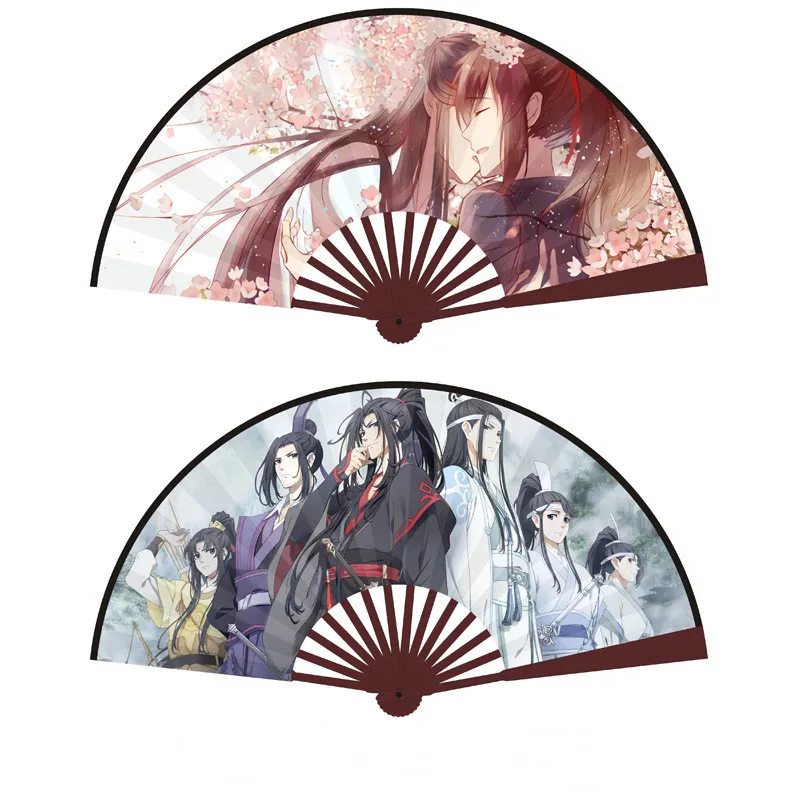 

MO DAO ZU SHI Cosplay Prop Folding Fan Tonari No Totoro Hand Two Sided Decor Paper Anime Peripherals Unisex Scissor Seven Fate