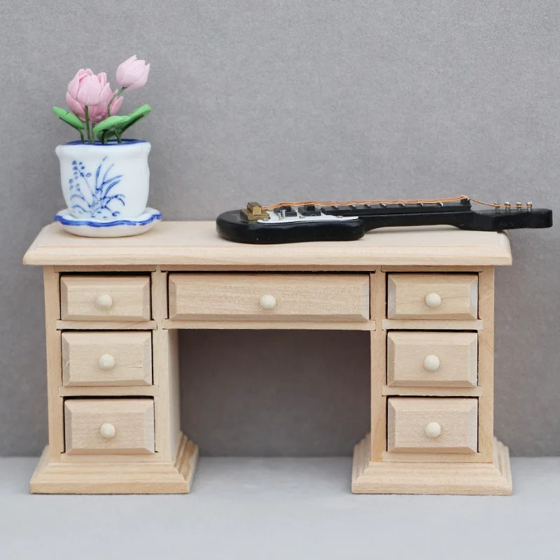 Модель кукольного домика 1/12 письменный стол ТВ-шкаф миниатюрное украшение